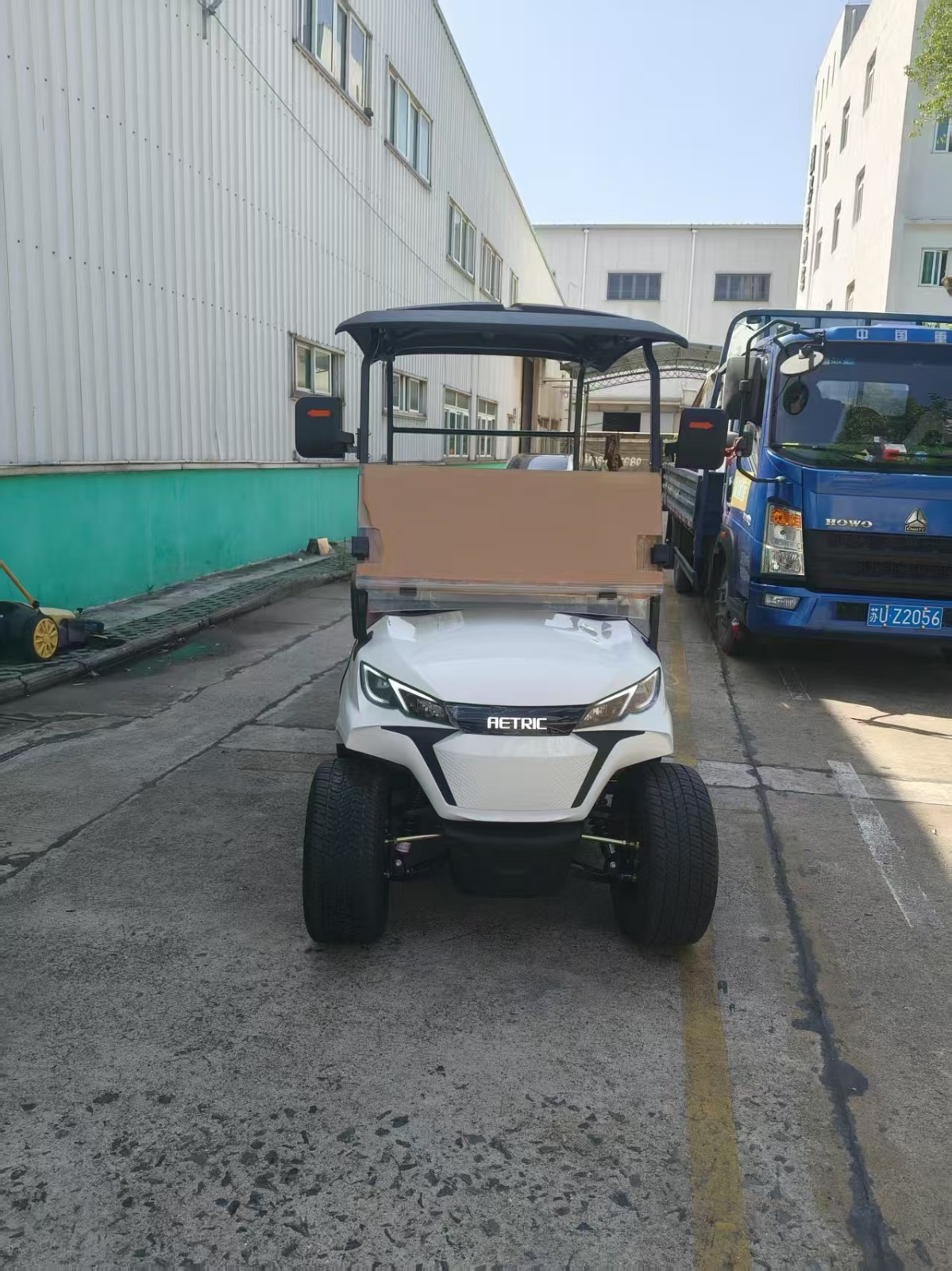 蘇超賽事撿球電動車小型貨斗車保潔維修電動車